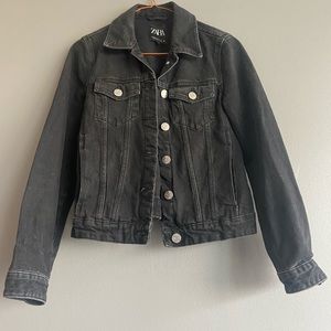 Zara Black Denim Jacket